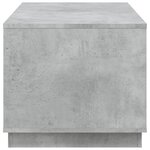 vidaXL Table basse gris béton 102x50x44 cm bois d'ingénierie