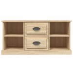 vidaXL Meuble TV chêne sonoma 99 5x35 5x48 cm bois d'ingénierie