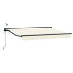 vidaXL Auvent rétractable électrique Crème et Anthracite 2 5 x 2 m