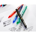 Stylo roller Hi-Tecpoint V7 Encre liquide Pointe moyenne Noir PILOT
