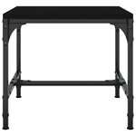vidaXL Table basse Noir 50x50x35 cm Bois d'ingénierie
