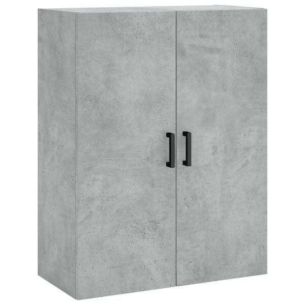 vidaXL Armoire murale gris béton 69 5x34x90 cm