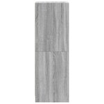 vidaXL Buffet avec portes en verre sonoma gris 35x37x109 cm