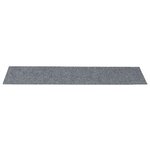vidaXL Tapis d'escalier autocollants 30 pièces 76 x 20 cm Gris clair Rectangulaire