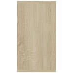 vidaXL Bibliothèque/Buffet blanc et chêne sonoma bois d'ingénierie