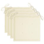 vidaXL Mobilier à dîner d'extérieur pliable 5 Pièces avec coussins bambou