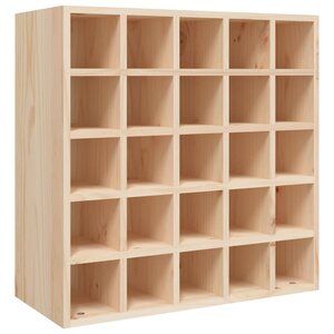 vidaXL Cave à vin 56x25x56 cm Bois massif Pin