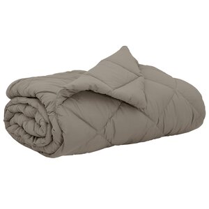 vidaXL Duvet d'été simple Gris clair 220 x 260 cm Microfibre