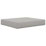 vidaXL Coussin de canapé d'extérieur 2 Pièces Gris Polyester