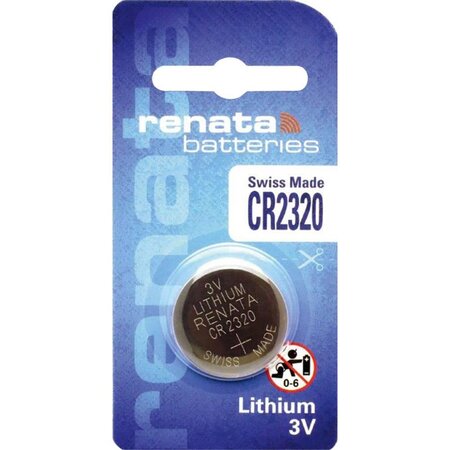 Blister de 1 Pile bouton lithium CR2320 3V 150 mAh RENATA
