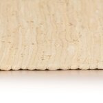 Vidaxl tapis chindi coton tissé à la main 80 x 160 cm crème