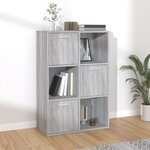 vidaXL Armoire de rangement Sonoma gris 60x29 5x90 cm