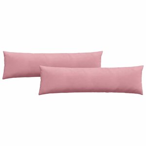 vidaXL Coussins de canapé 2 Pièces Rose 145 x 40 cm