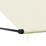 vidaXL Auvent rétractable crème 350x150 m tissu et acier