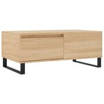 vidaXL Table basse Chêne sonoma 90x50x36 5 cm Bois d'ingénierie