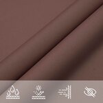 vidaXL Voile d'ombre Marron 6 x 2 m 100   polyester Oxford