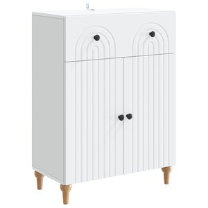 vidaXL Buffet Blanc 66 x 34 5 x 90 cm Bois d'ingénierie