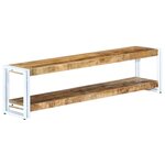 vidaXL Meuble TV 150x30x40 cm Bois massif de manguier