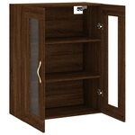 vidaXL Armoire murale chêne marron 69 5x34x90 cm