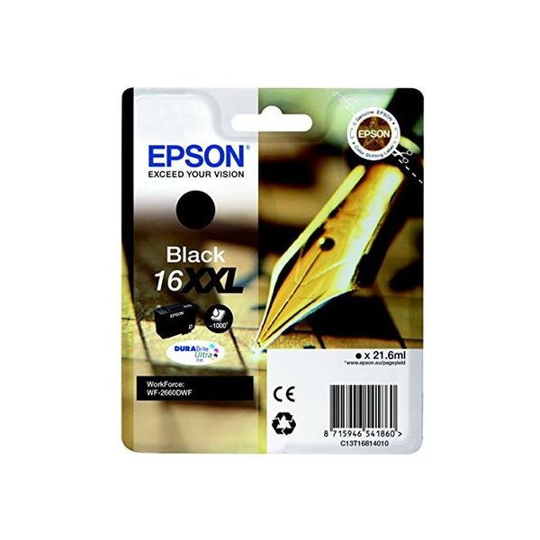 16xxl - cartouche d'encre noire haute capacité - originale epson