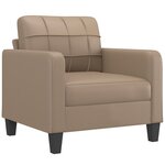 vidaXL Fauteuil Cappuccino 60 cm Similicuir