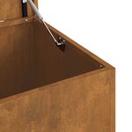 vidaXL Boîte de Rangement Extérieure Marron 100 x 50.5 x 50 cm