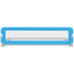 vidaXL Barrière de lit de sécurité pour tout-petits 2Pièces Bleu 150x42cm