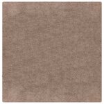 vidaXL Tapis Shaggy Anti-dérapant Marron 120 x 120 cm PP