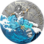 Monnaie POSEIDON 2 Oz Argent 5$ Niue 2026 (PRÉCOMMANDE)