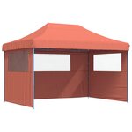 vidaXL Tente de réception pliable escamotable avec 3 parois latérales