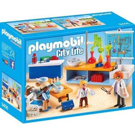 Playmobil 9456 - city life l'école - classe de physique chimie