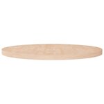 vidaXL Dessus de table rond Ø90x4 cm Bois de chêne massif non traité