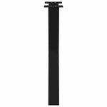 vidaXL Pieds de table à manger en forme de X  2 pièces  noir  60 x (72-73) cm  acier