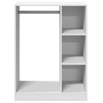vidaXL Garde-robe blanc 77x48x102 cm bois d'ingénierie