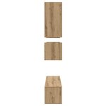vidaXL Ensemble meuble TV 8 Pièces chêne artisanal 80 x 30 x 30 cm