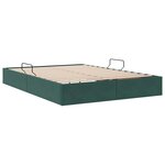 vidaXL Cadre de lit ottoman Vert foncé 140 x 190 cm Velours