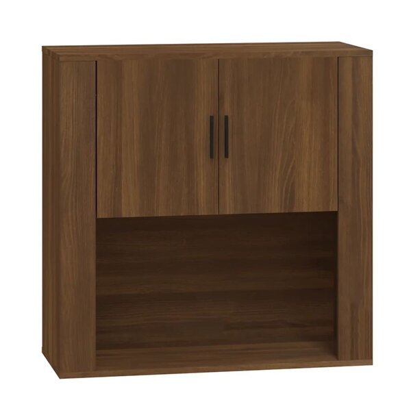 vidaXL Armoire murale Chêne marron 80x33x80 cm Bois d'ingénierie