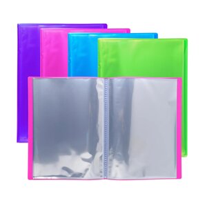 Protège-documents En Polypropylène Semi Rigide Iderama Pp 120 Vues - A4 - Couleurs Assorties - Exacompta