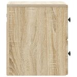 vidaXL Cabinet de chevet mural 2 Pièces Chêne Sonoma 34 5 x 33 x 40 cm