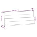 vidaXL Étagères à chaussures murales 2 Pièces 59x9x23 cm Pin massif