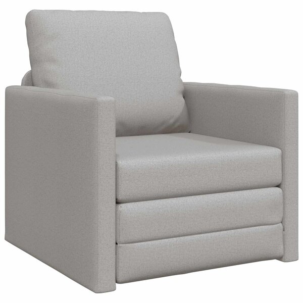 vidaXL Canapé-Lit Gris nuage 74 x 77 x 81 cm tissu