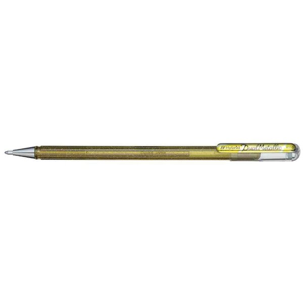 Hybrid stylo roller encre gel 'dual pen'  or x 12 pentel