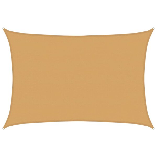 vidaXL Voile d'ombrage 160 g/m² rectangulaire sable 5x7 m PEHD