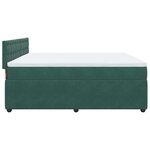 vidaXL Sommier à lattes de lit et matelas Vert foncé 180x200cm Velours