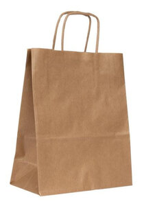 Paq 50 Sacs 25X11X31 Kraft Brun 110Gr