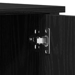 Meuble TV vidaXL Noir Chêne 100x40x50 cm Bois d'ingénierie et Acier