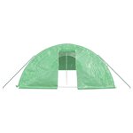 vidaXL Serre avec cadre en acier vert 70 m² 14x5x2 3 m