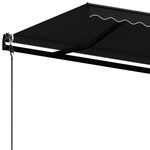 vidaXL Auvent rétractable automatique 500x350 cm Anthracite