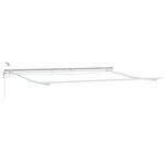 vidaXL Auvent rétractable automatique avec LED Rayé rouge et blanc 400x350 cm