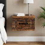 vidaXL Cabinet de chevet mural Bois ancien 34 5 x 33 x 20 cm